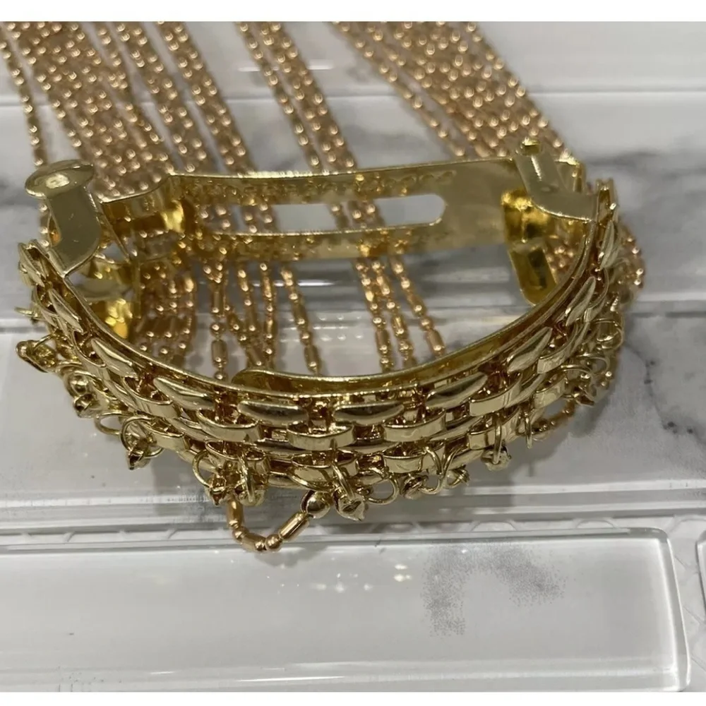 Women gold color tassel Long fashion accessories hair pin